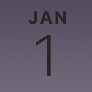 iPhoneアイコンカレンダー iPhone14pro・ディープパープル