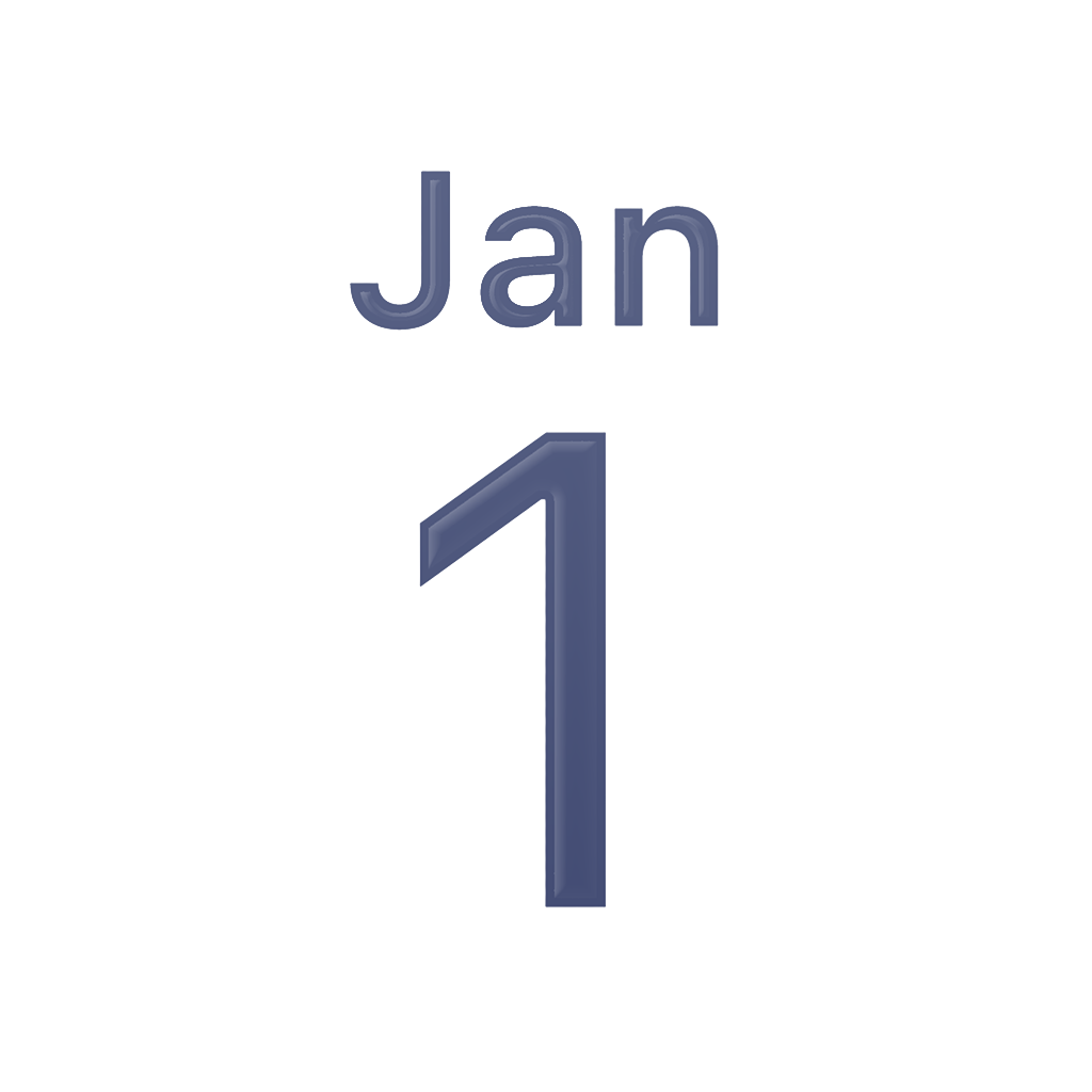 iPhoneアイコンカレンダー iPhone 17 Pro・ディープブルー