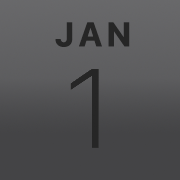iPhoneアイコンカレンダー spacegray