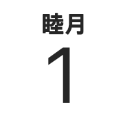 iPhoneアイコンカレンダー　太文字和名月名