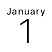 iPhoneアイコンカレンダー　iOS13 黒文字