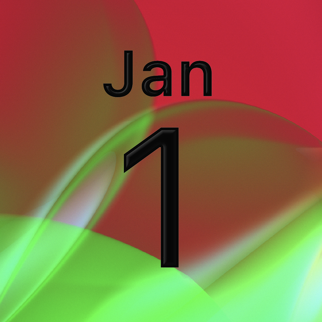 iPhoneアイコンカレンダー Quantum Foam