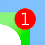 iOS7 ドックが消える棚の壁紙 ピンク