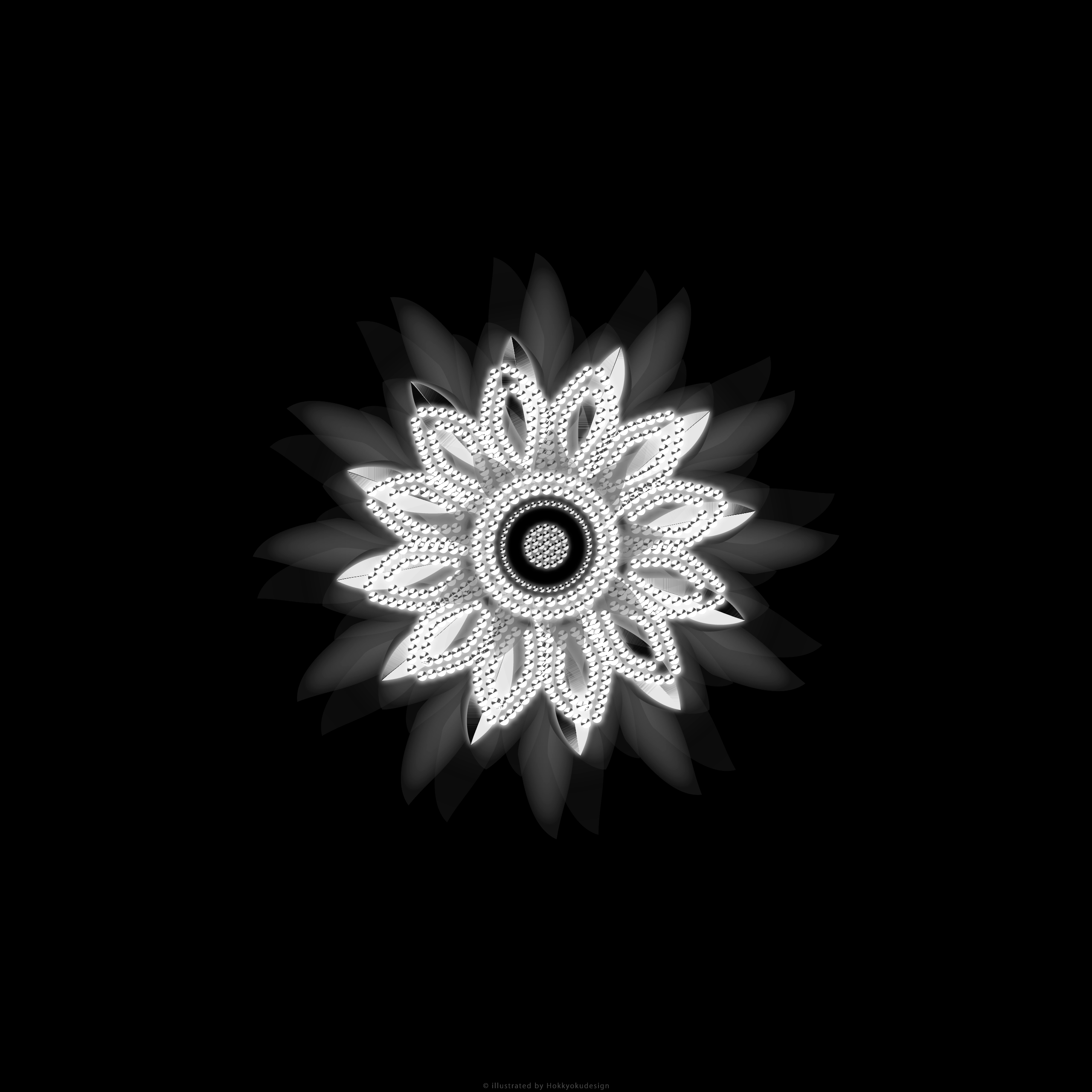 ラインストーンのiPhone壁紙