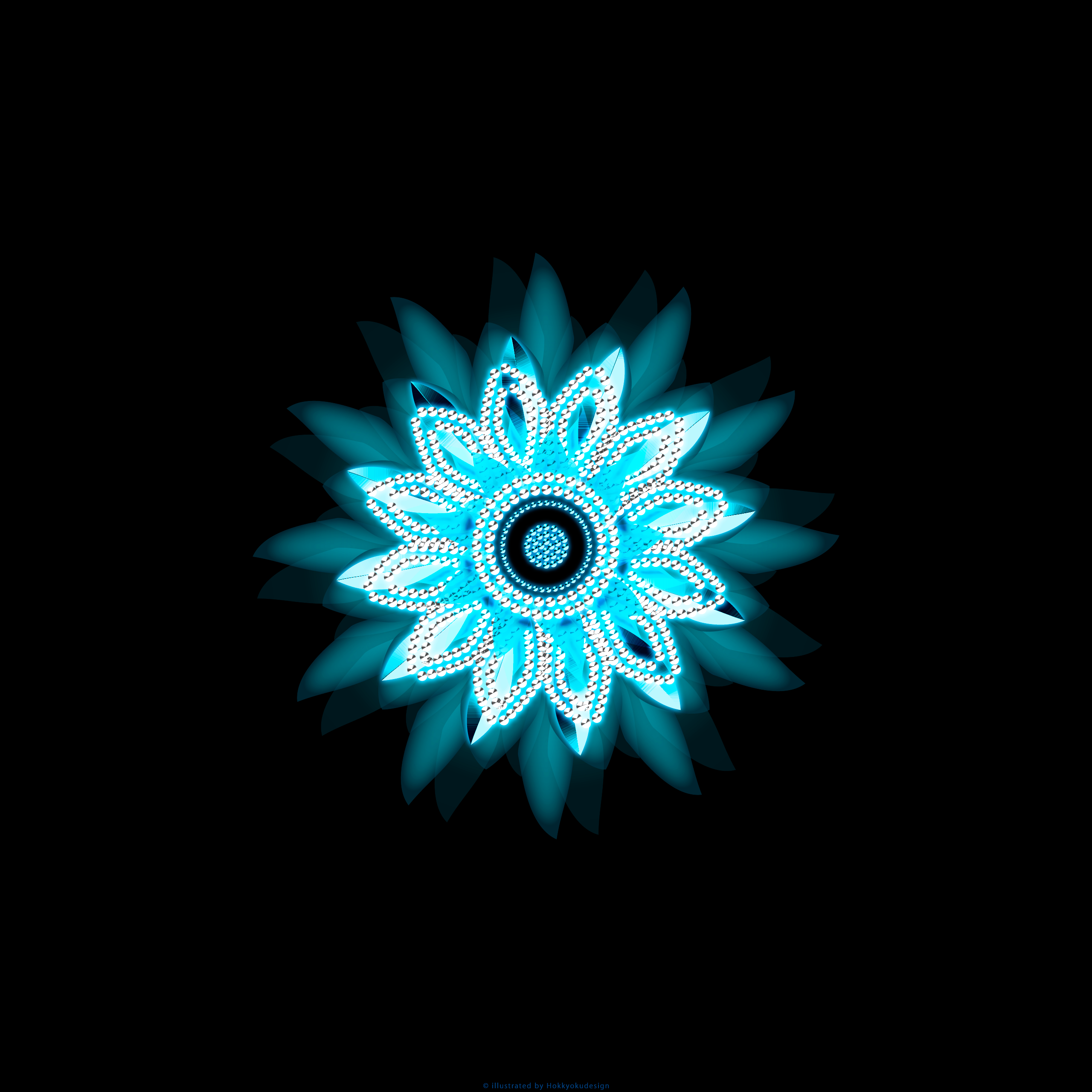 ラインストーンのiPhone壁紙