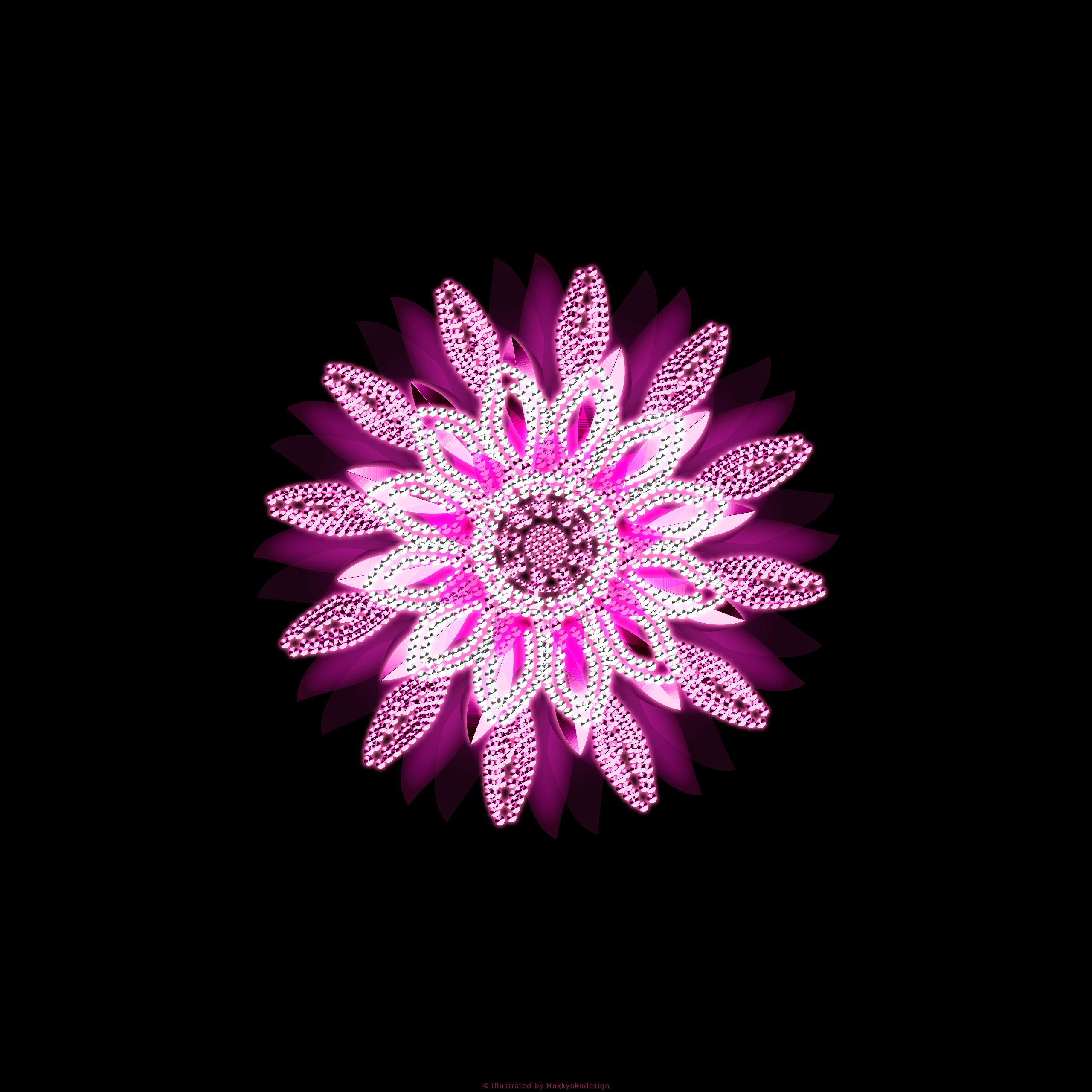 ラインストーンのiPhone壁紙