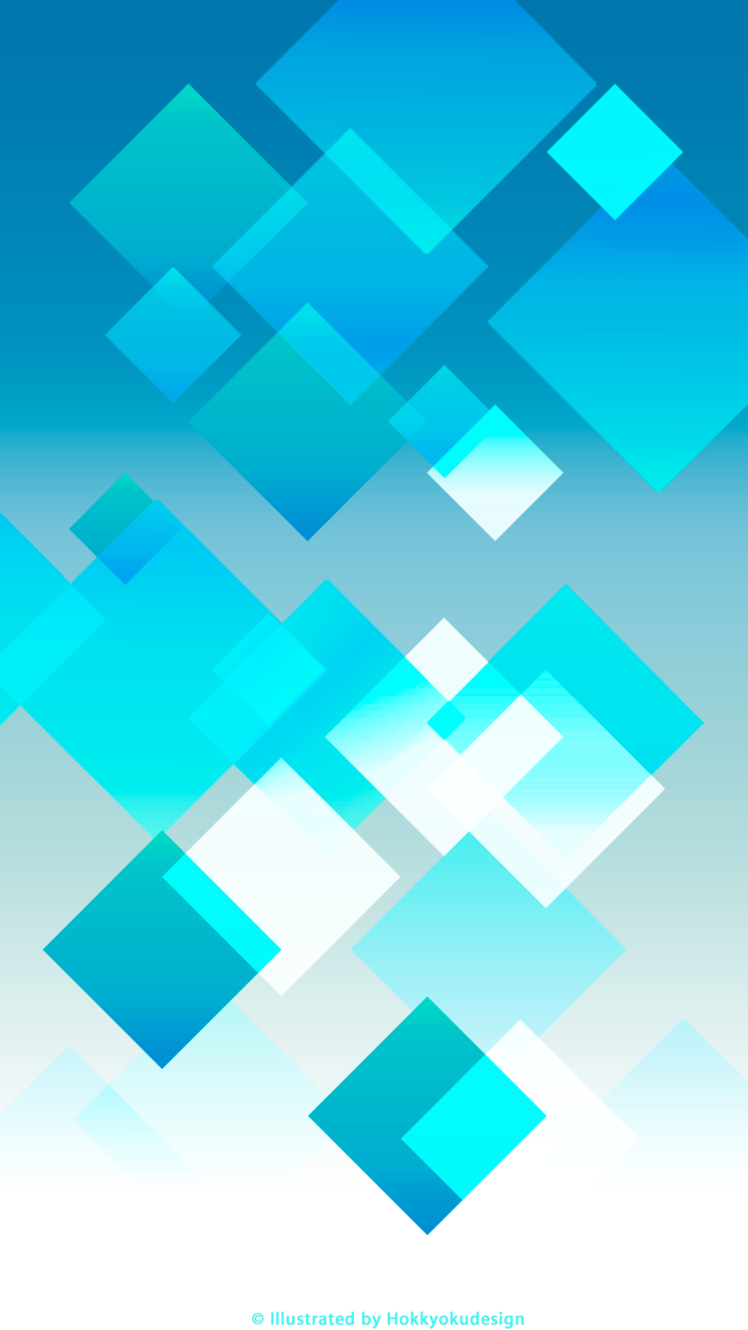 HDサイズ壁紙　iOS8 icecube