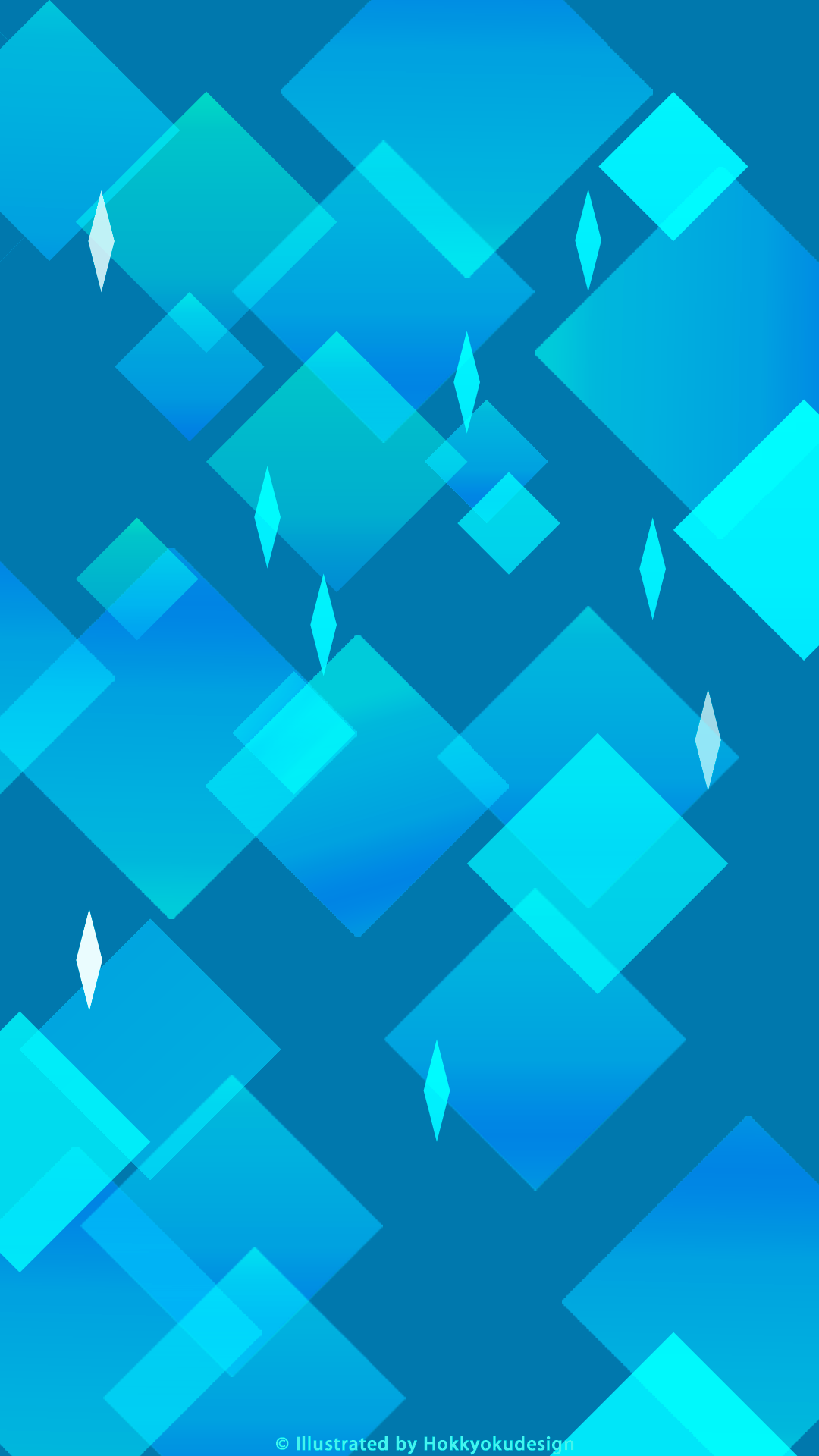 HDサイズ壁紙　iOS8 icecube