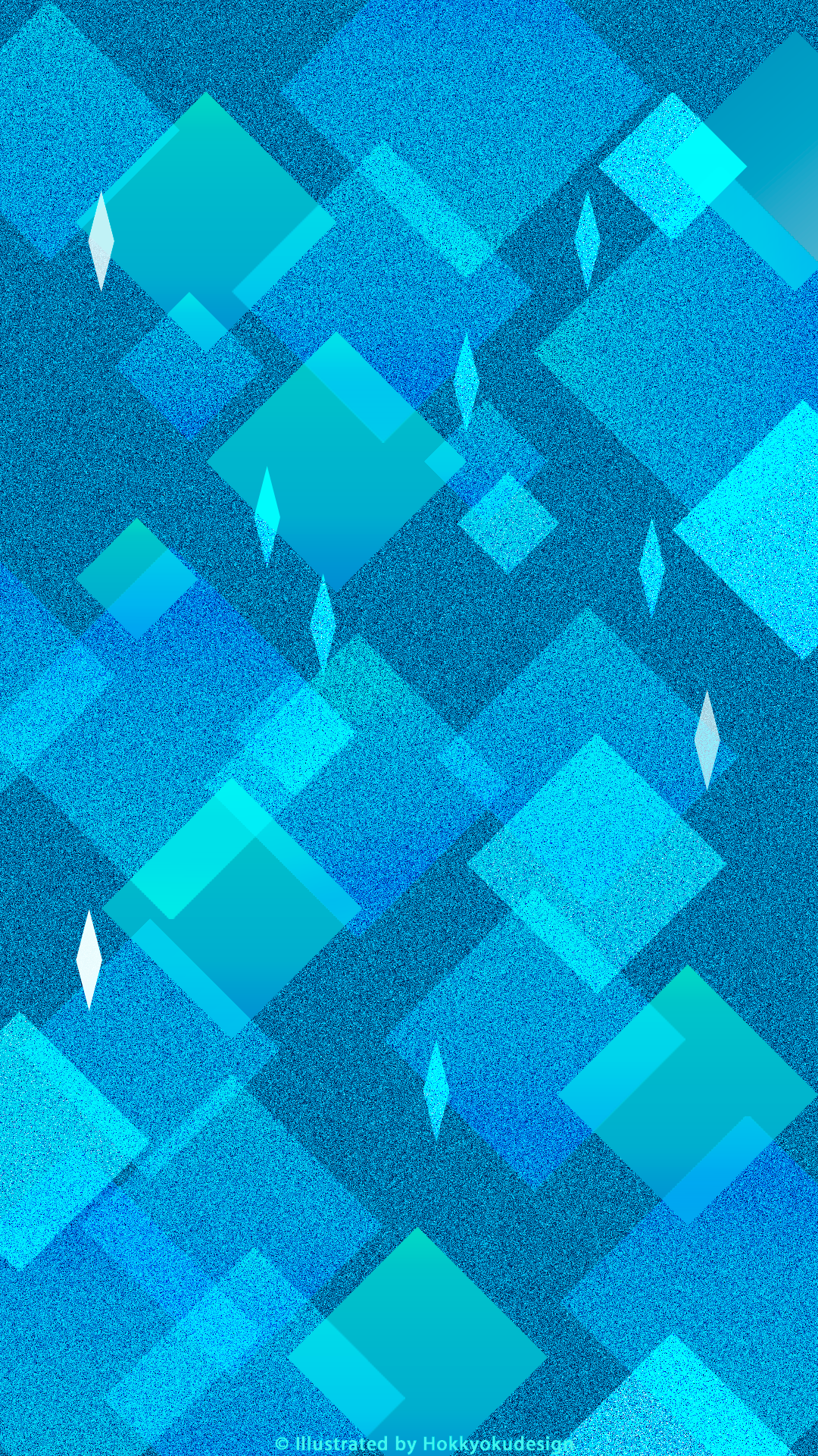 HDサイズ壁紙　iOS8 icecube Frozen