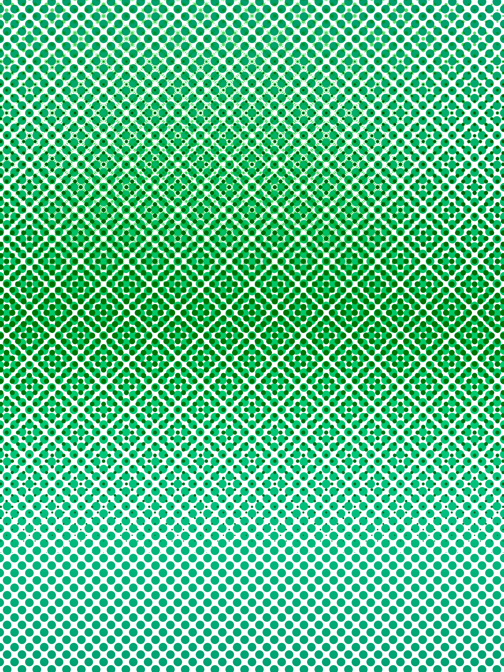 iPhone / Android用壁紙　グリーンパターントーン