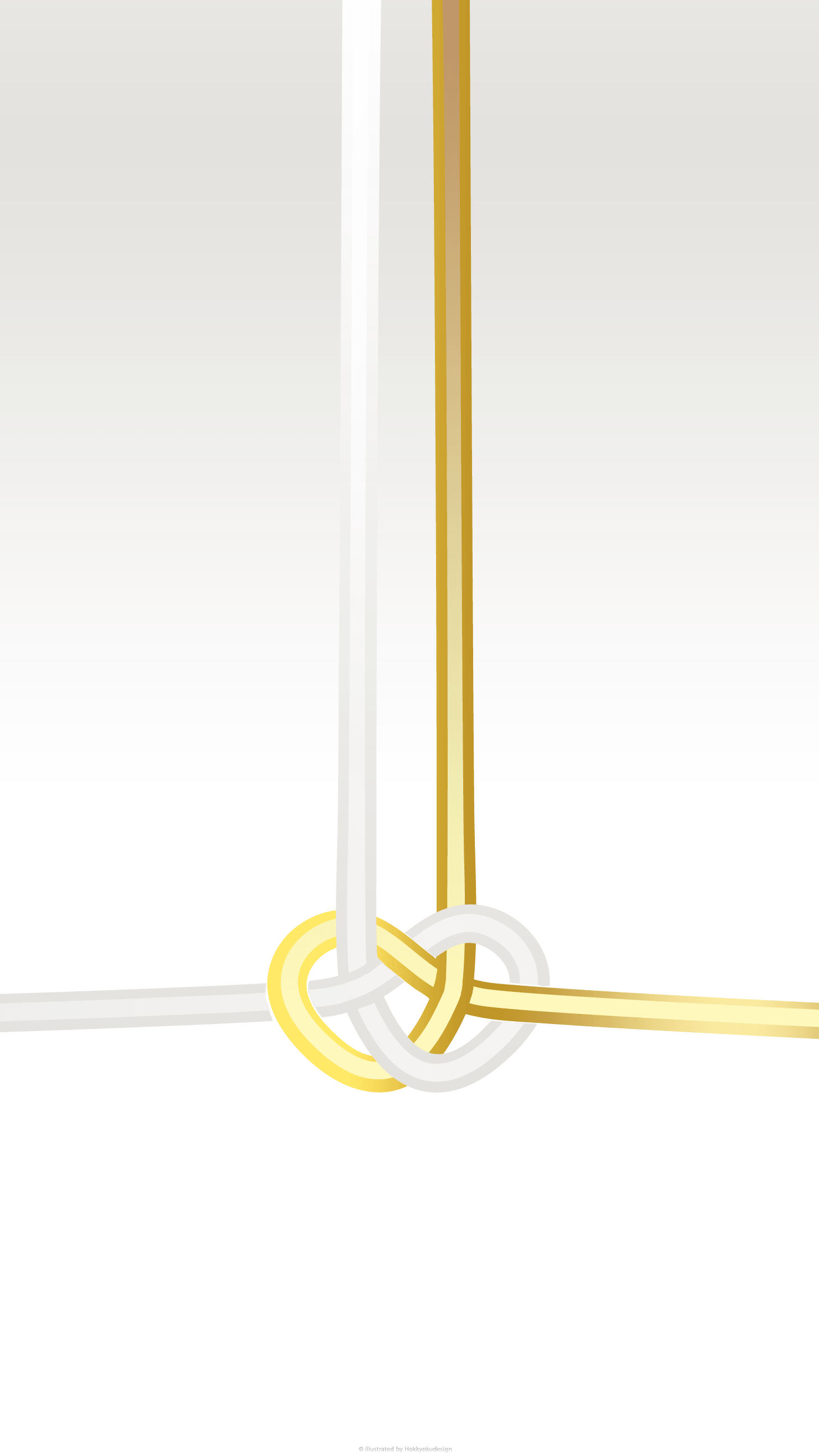 お正月・和風壁紙「水引　金」