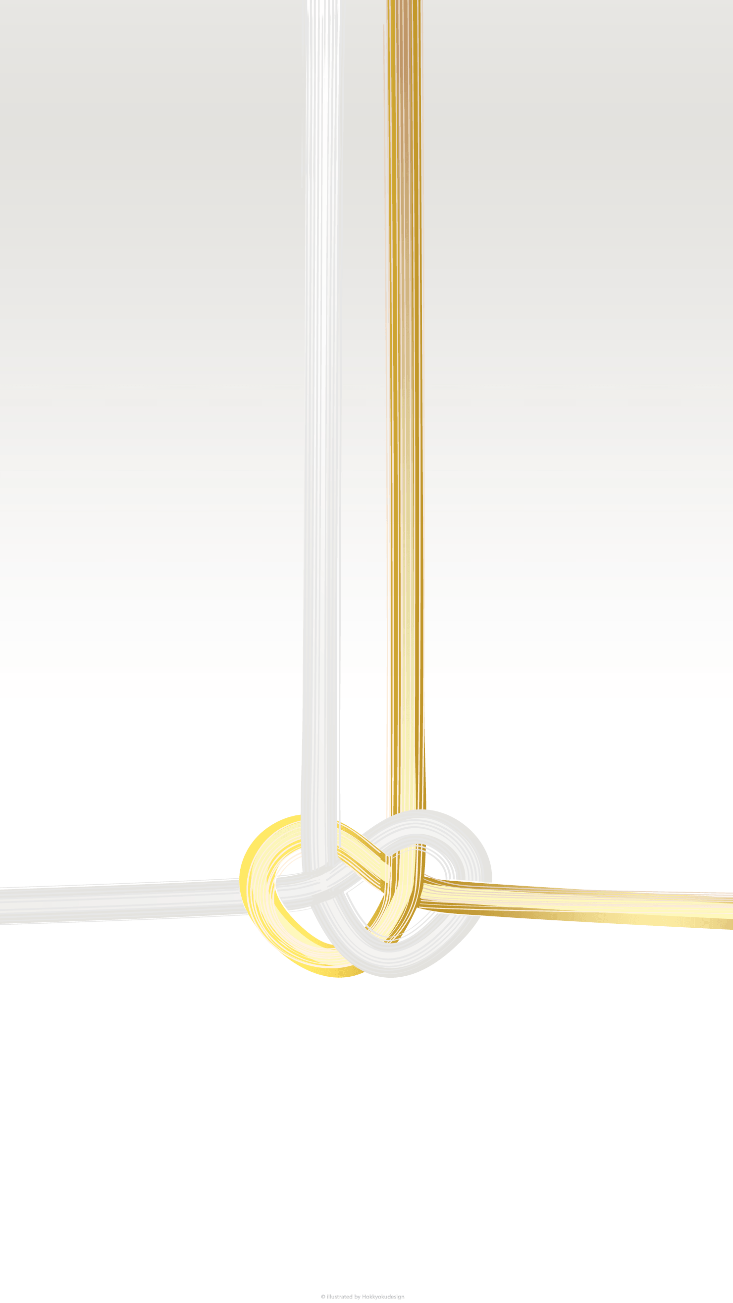 お正月・和風壁紙「水引　金　紐」