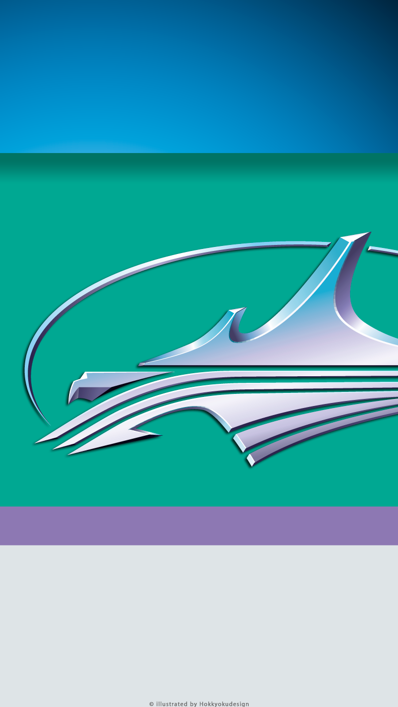 北海道新幹線H5系シンボルマーク動く壁紙