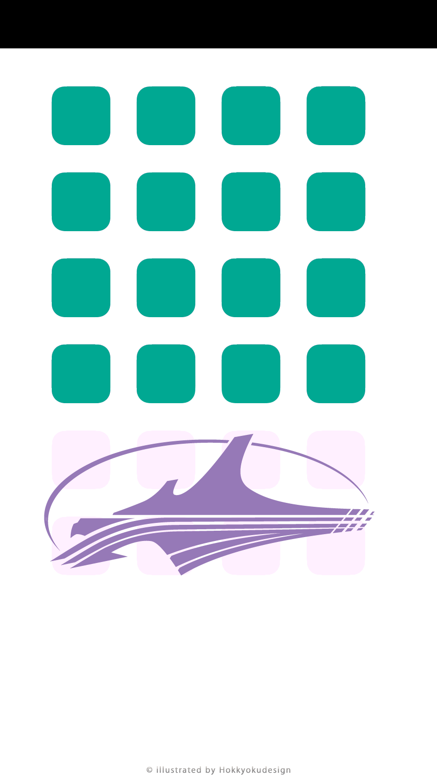 北海道新幹線H5系シンボルマーク壁紙