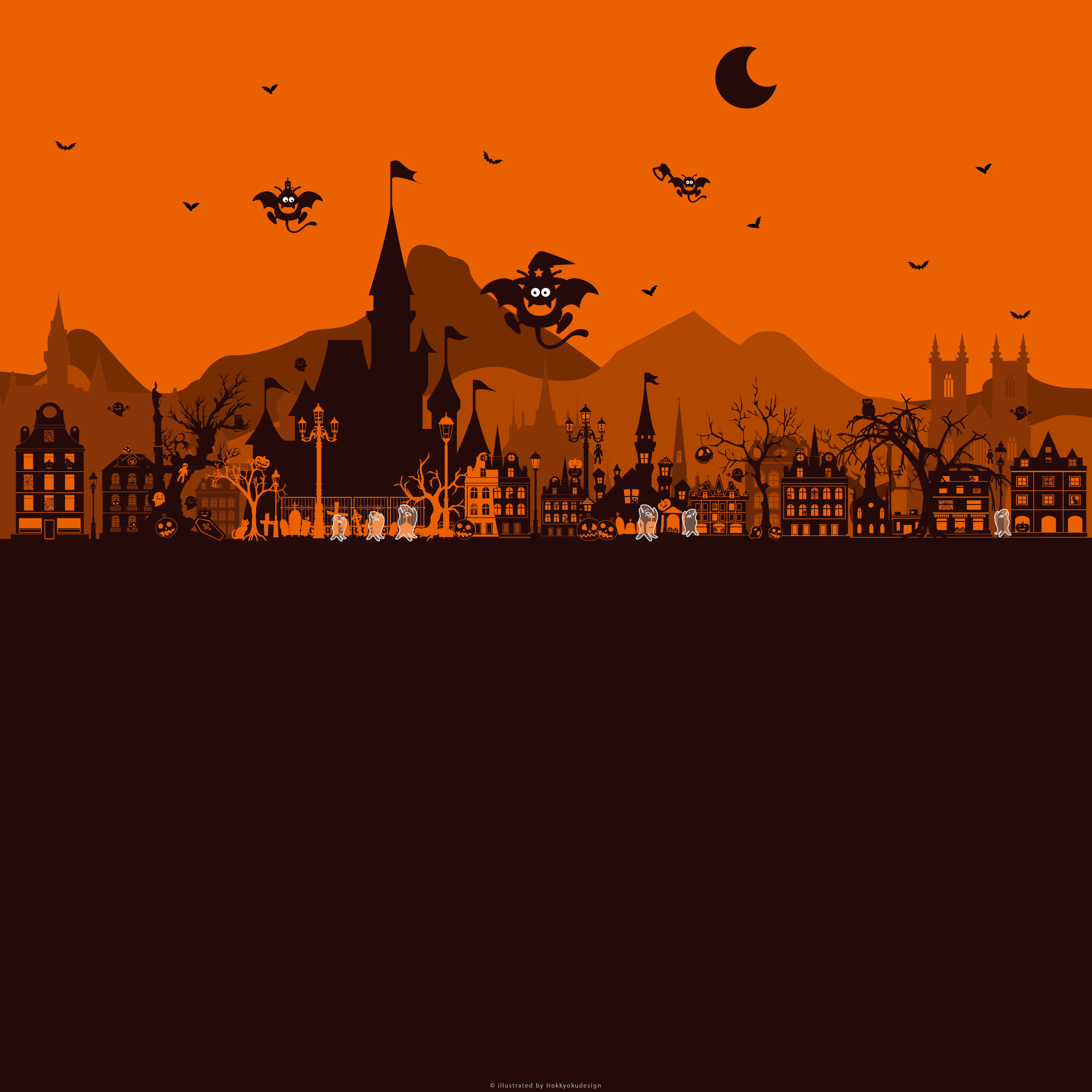 iPhoneハロウィン待受け壁紙