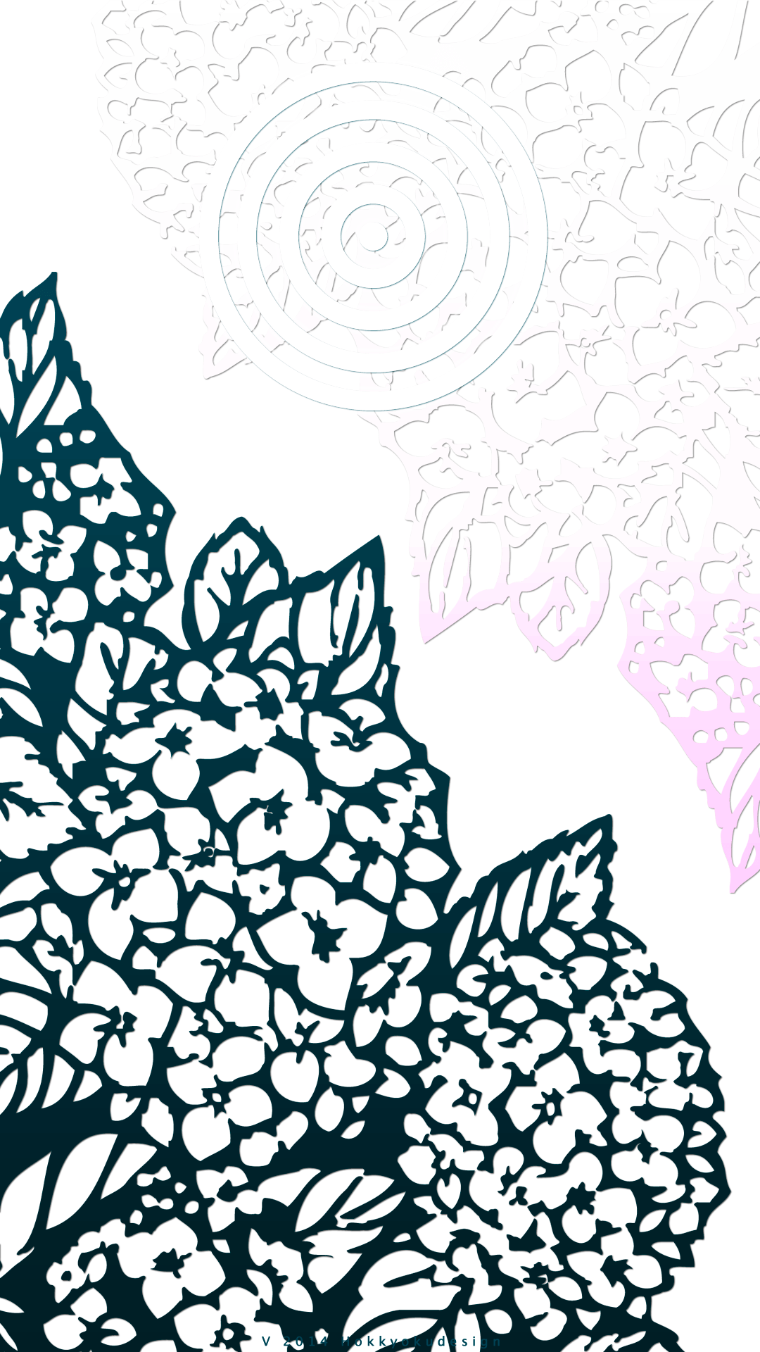 iPhone,iOS7 日本の壁紙　あじさい壁紙