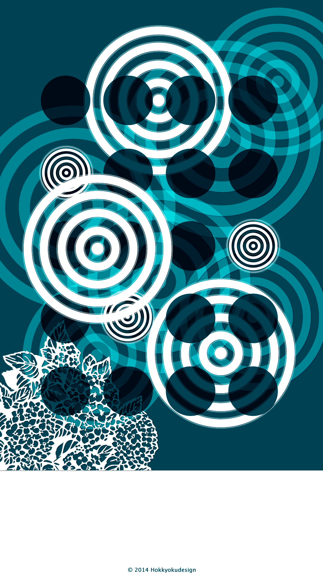 iPhone,iOS7 日本の壁紙　あじさい壁紙