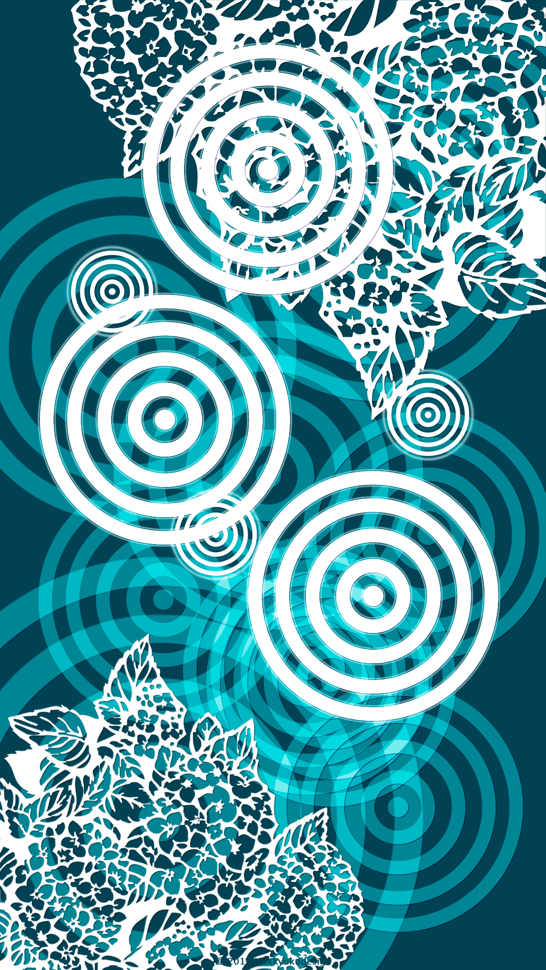 日本の壁紙　あじさい壁紙