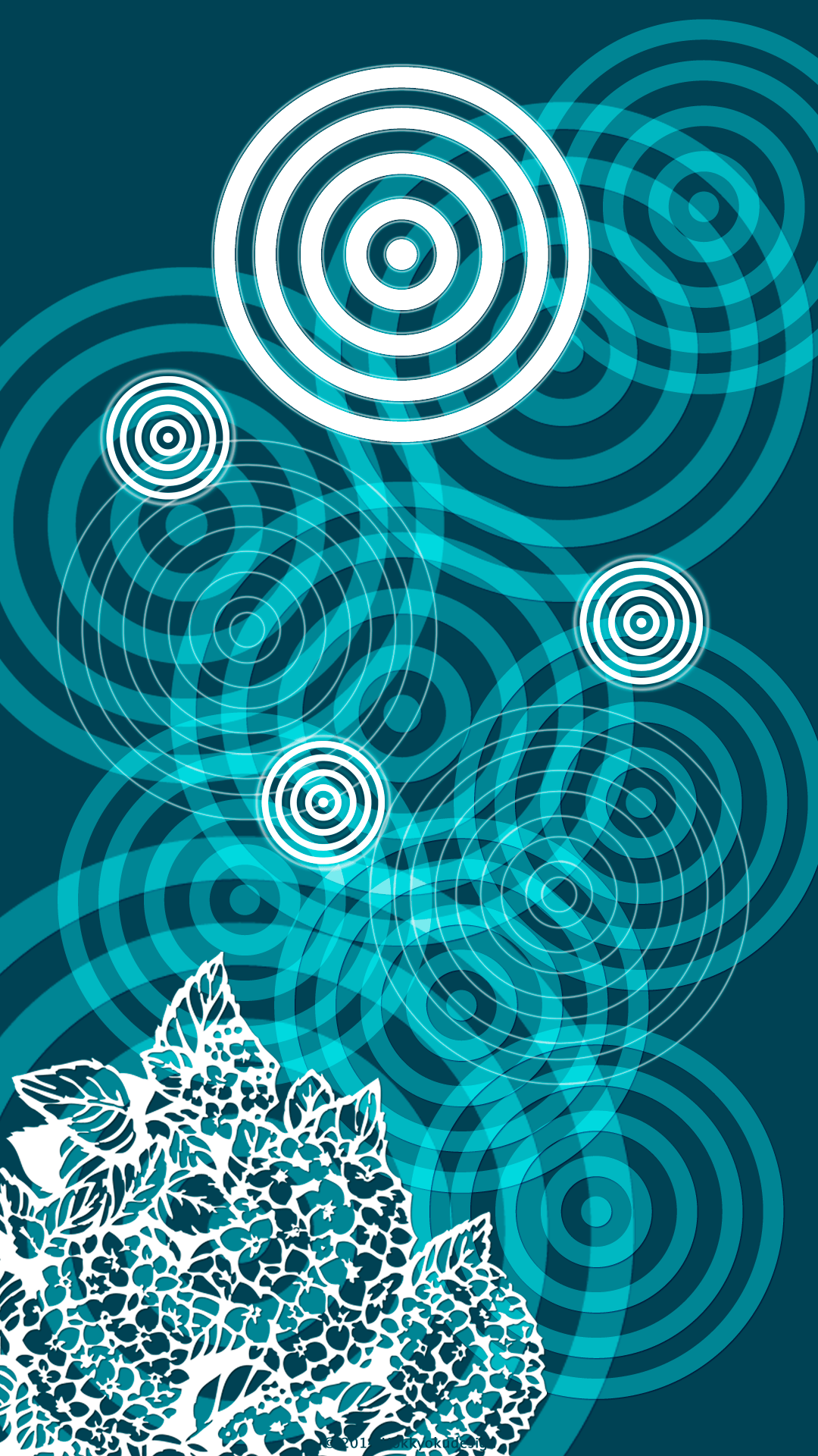 iPhone,iOS7 日本の壁紙　あじさい壁紙