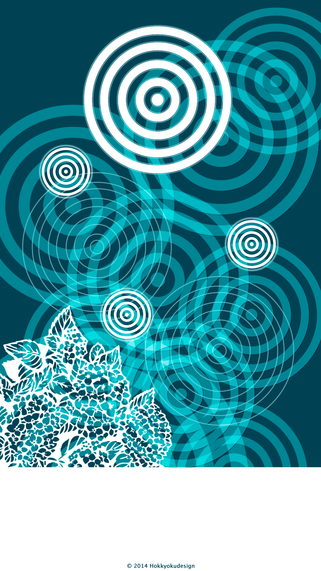 iPhone,iOS7 日本の壁紙　あじさい壁紙