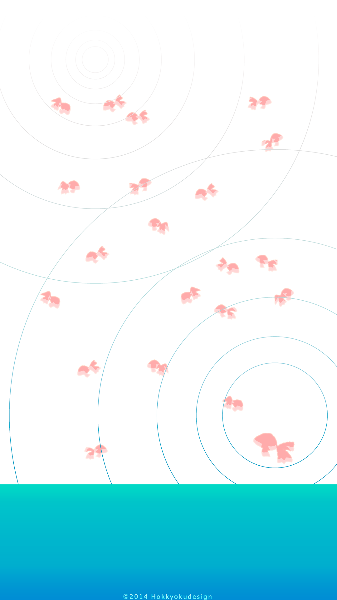 日本の夏の壁紙　金魚