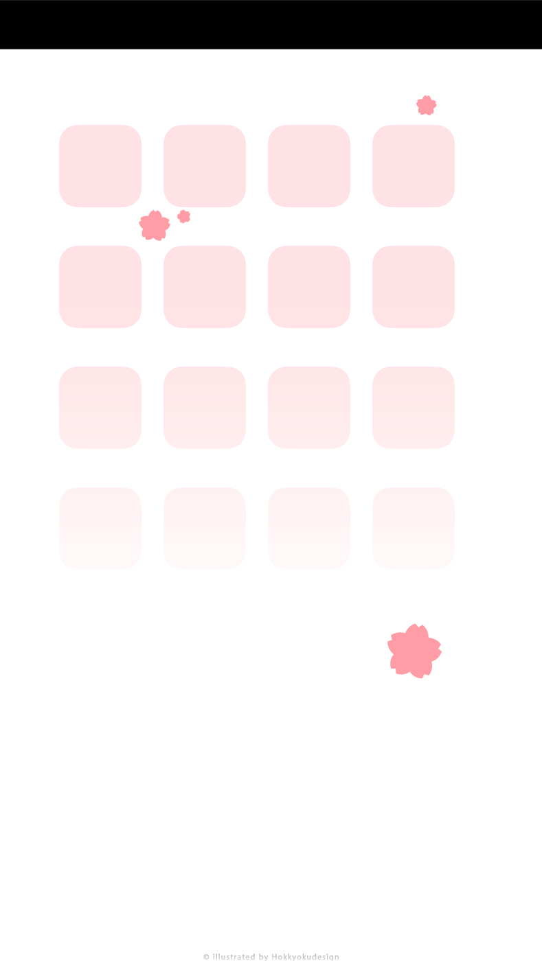 iPhone、Android用桜の壁紙