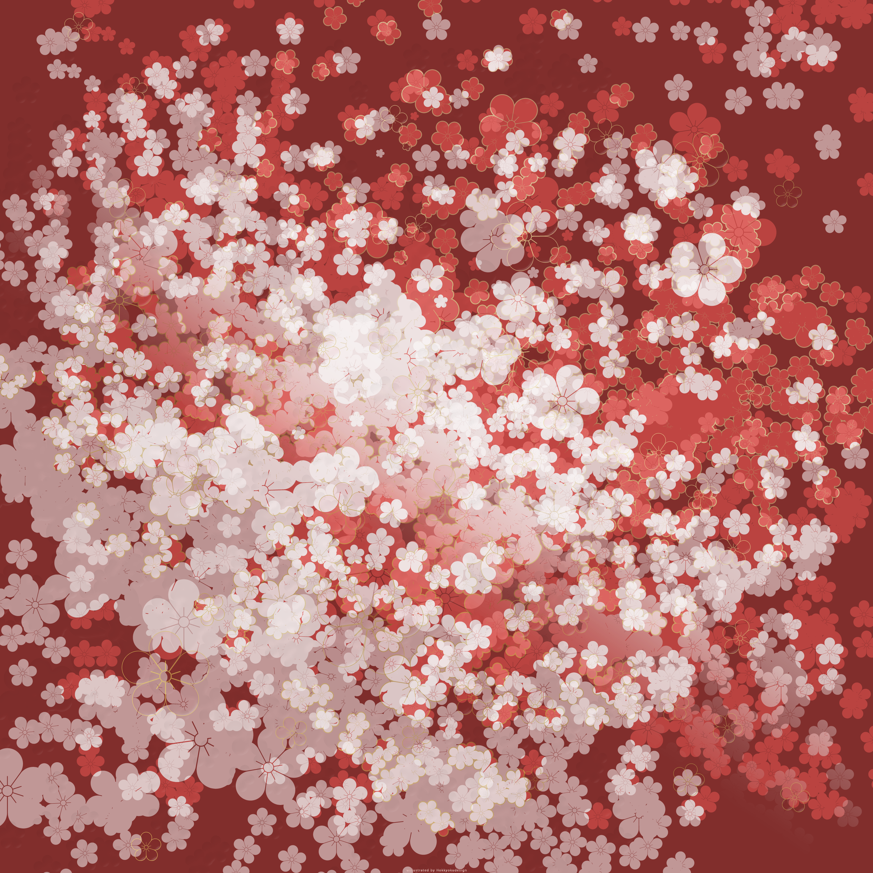 iPhone和風壁紙・梅嵐