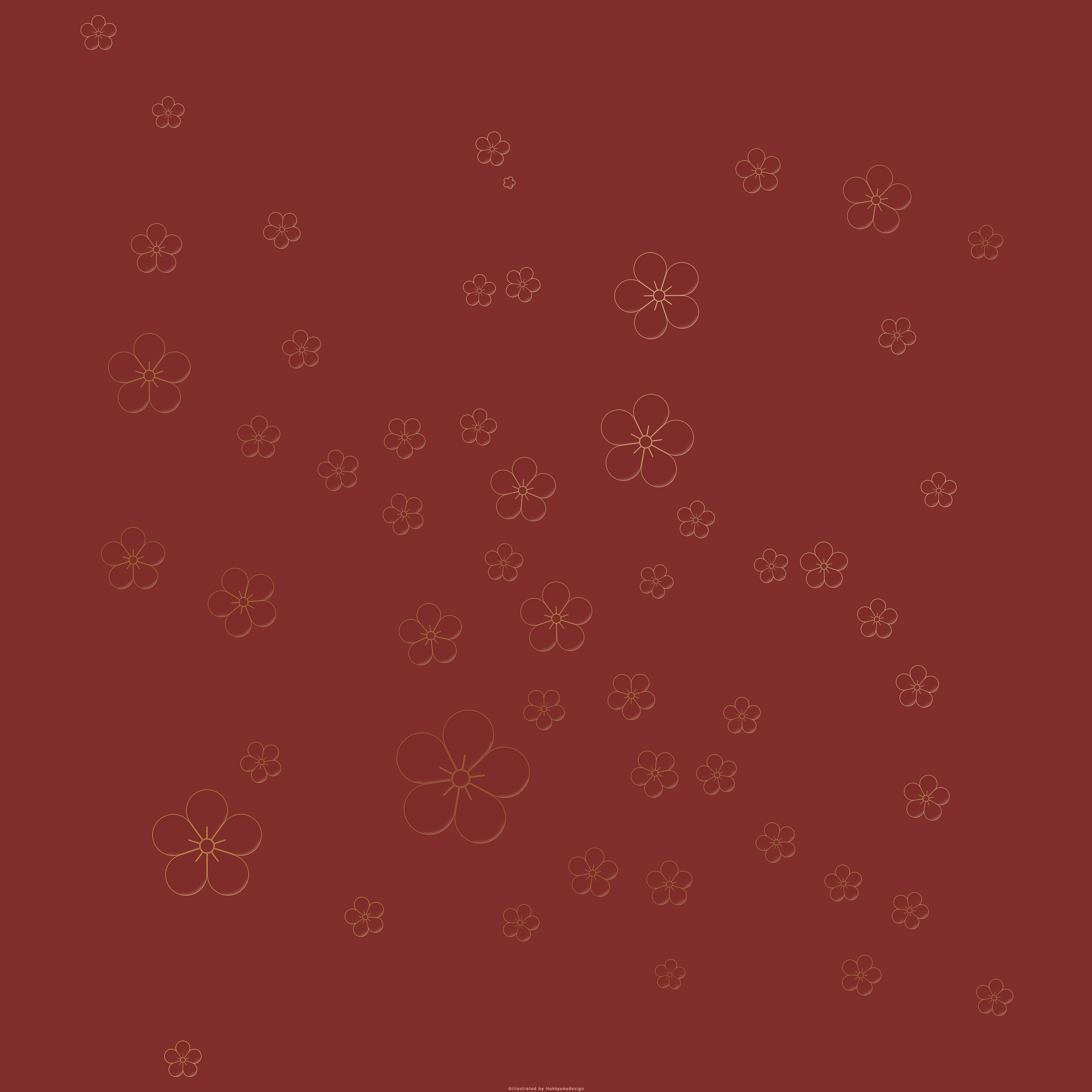 iPhone和風壁紙・梅