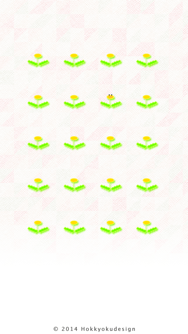 iPhone,iOS7 日本の壁紙　たんぽぽ　ピンクベタ背景待受け壁紙