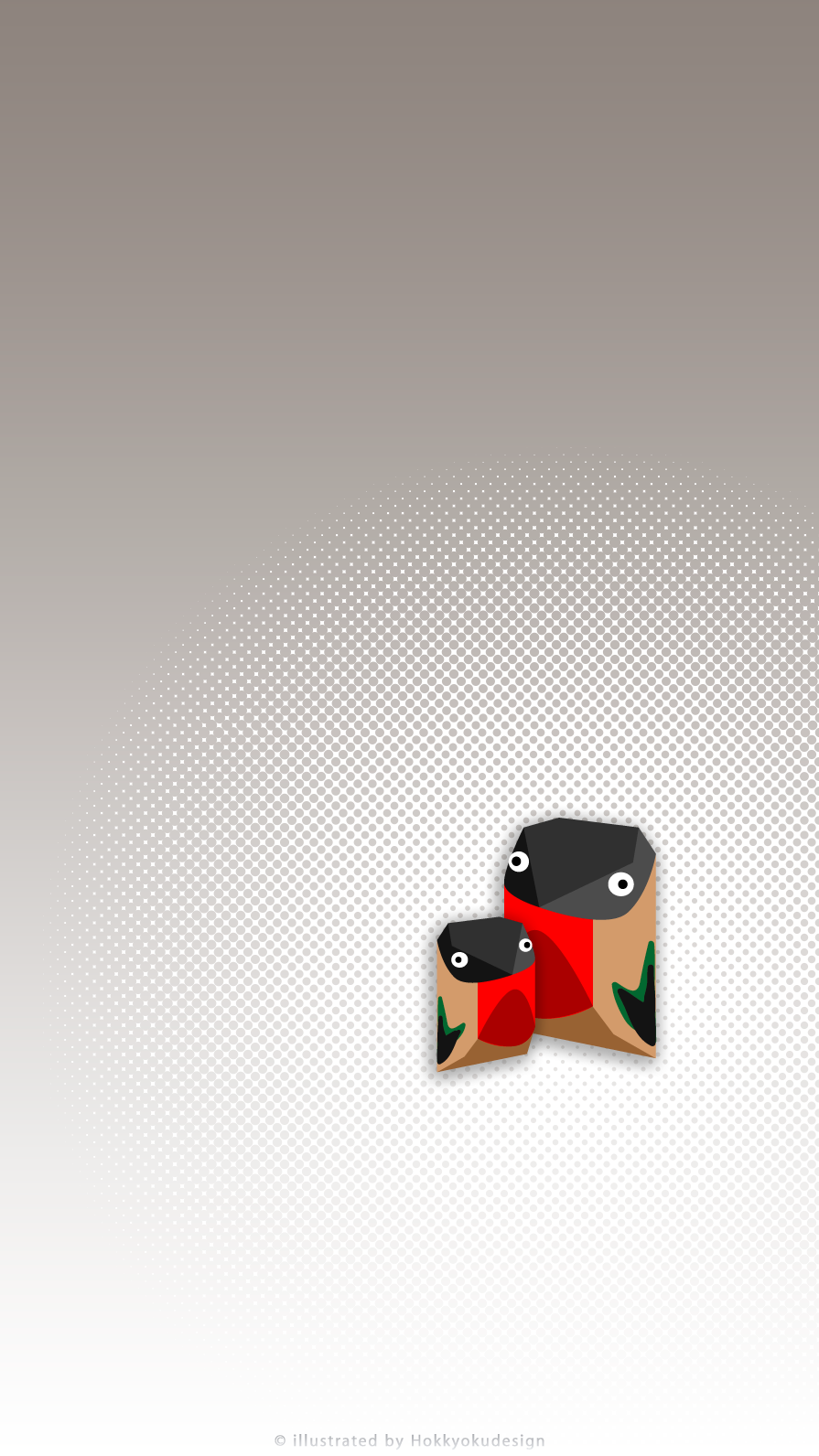 iPhone6用壁紙　鷽