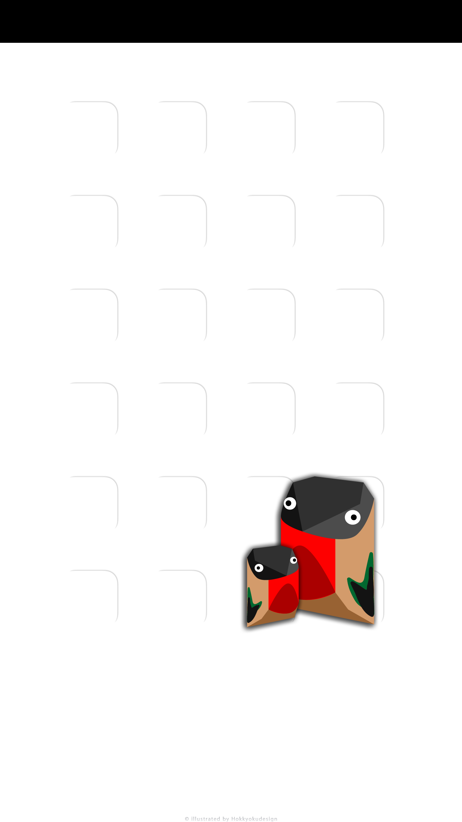 iPhone6用壁紙　鷽