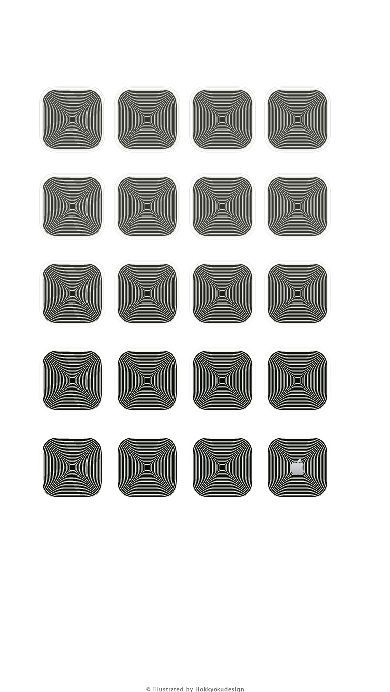 iPhone5,5s,5c 動く棚の壁紙