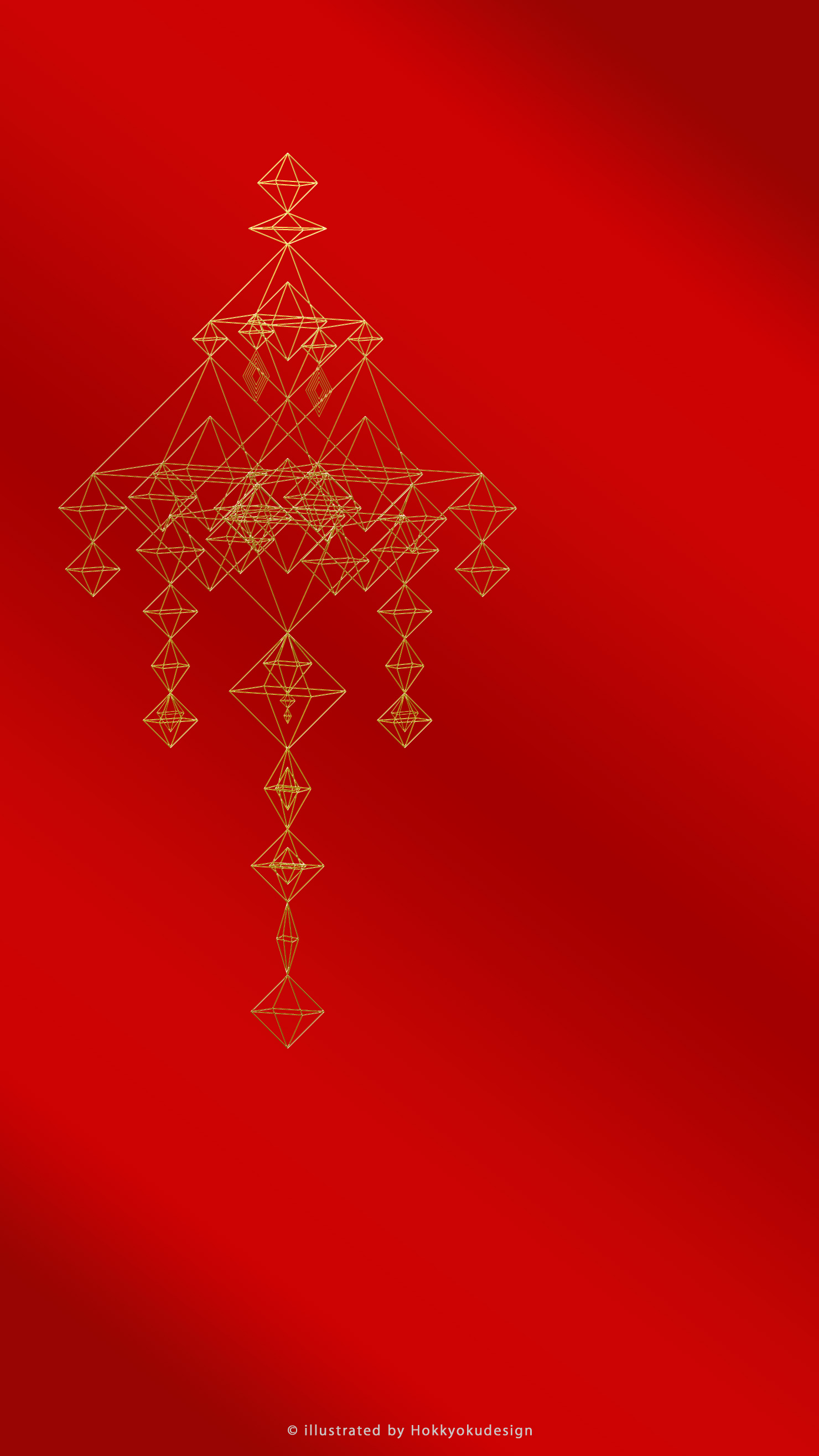 iPhone6 クリスマス　ヒンメリの壁紙