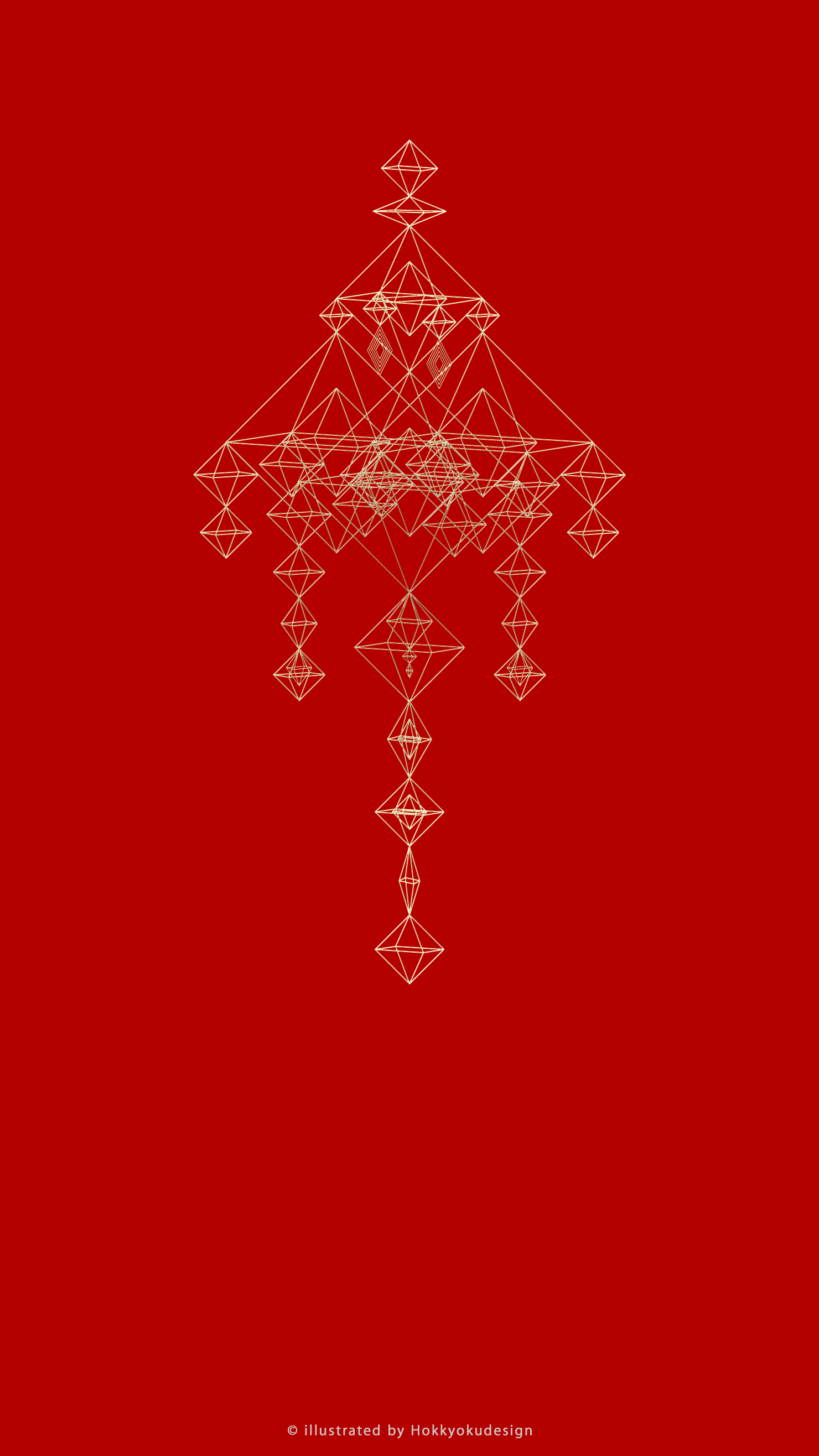 iPhone6 クリスマス　ヒンメリの壁紙