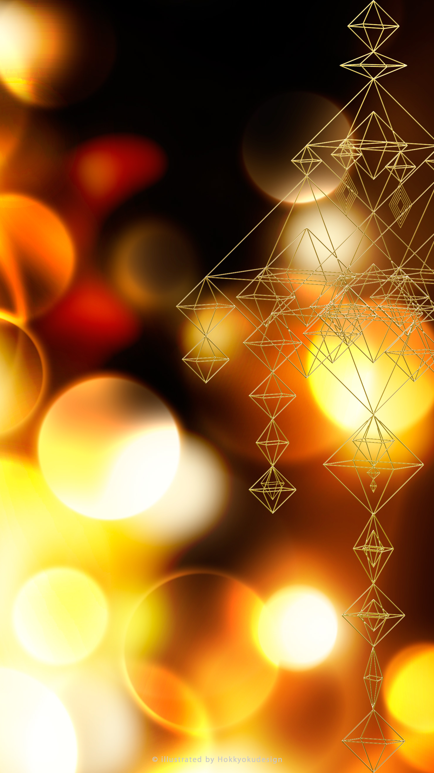 iPhone6 クリスマス　ヒンメリの壁紙