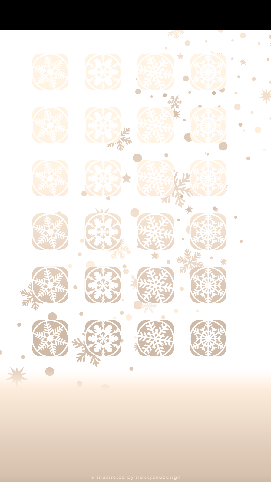 iPhone6 クリスマス棚の壁紙