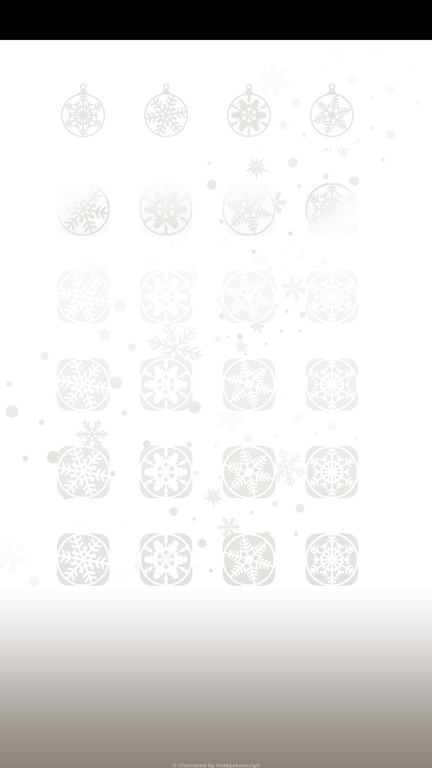 iPhone6Plus クリスマス棚の壁紙