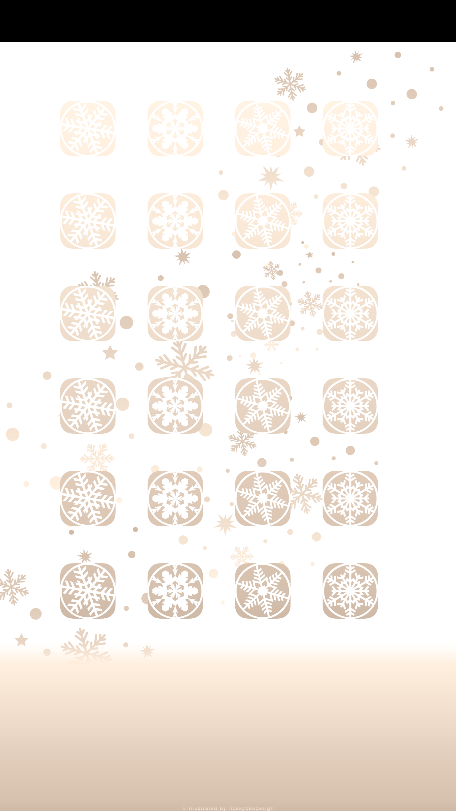 iPhone6Plus クリスマス棚の壁紙