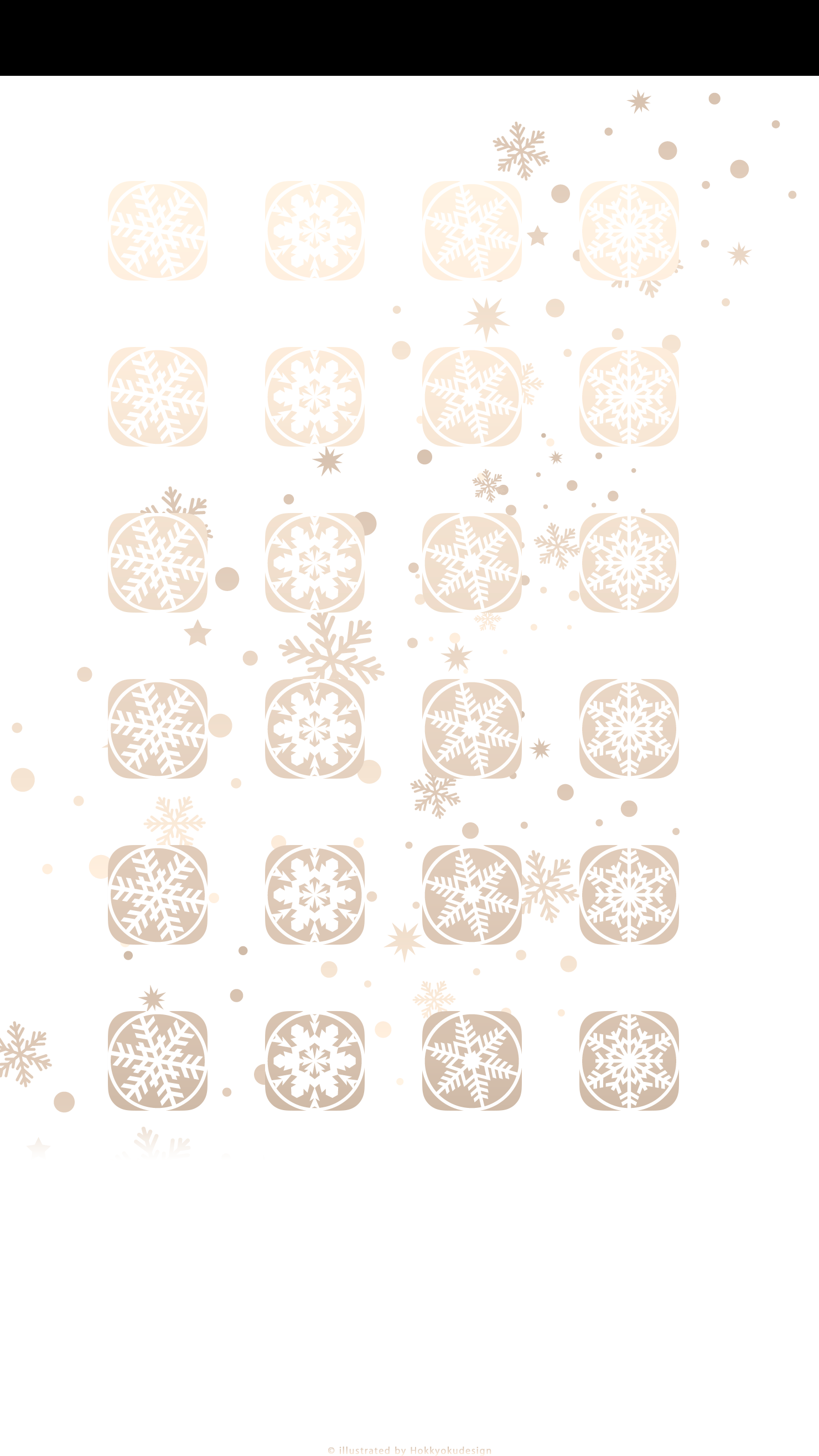 iPhone6Plus クリスマス棚の壁紙