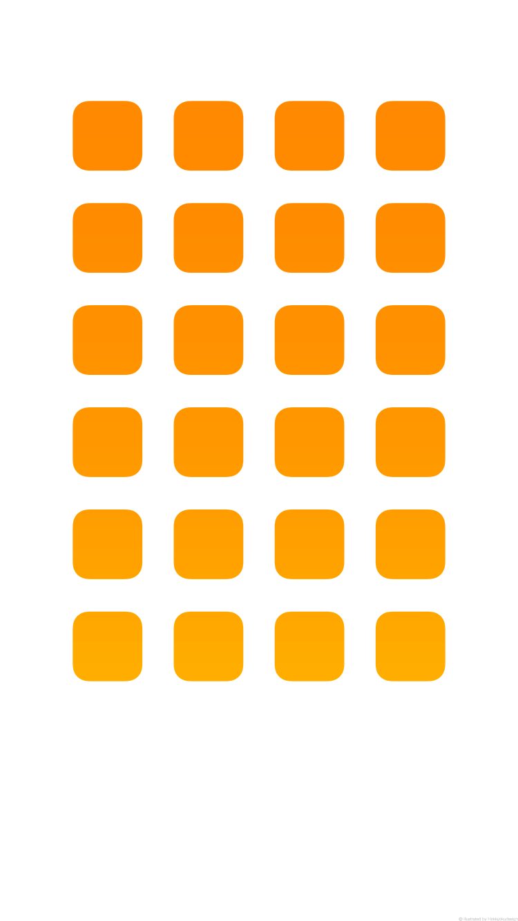 iPhone6 動く棚の壁紙タンジェリン