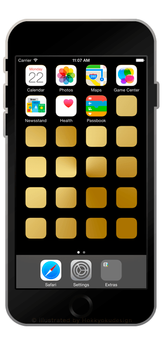 iPhone8/7/6 棚壁紙