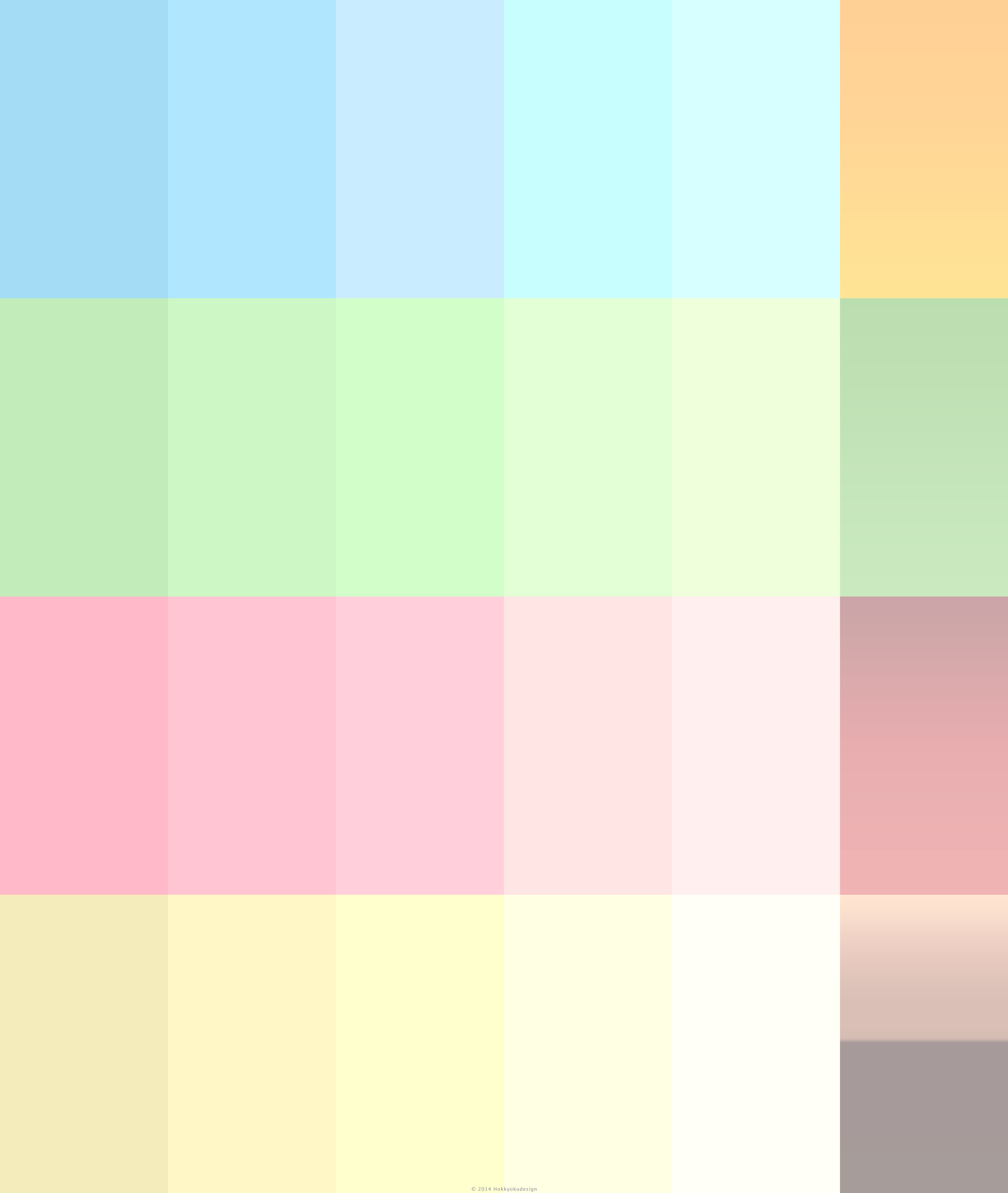 iPhone,究極の壁紙　明るいカラートーン