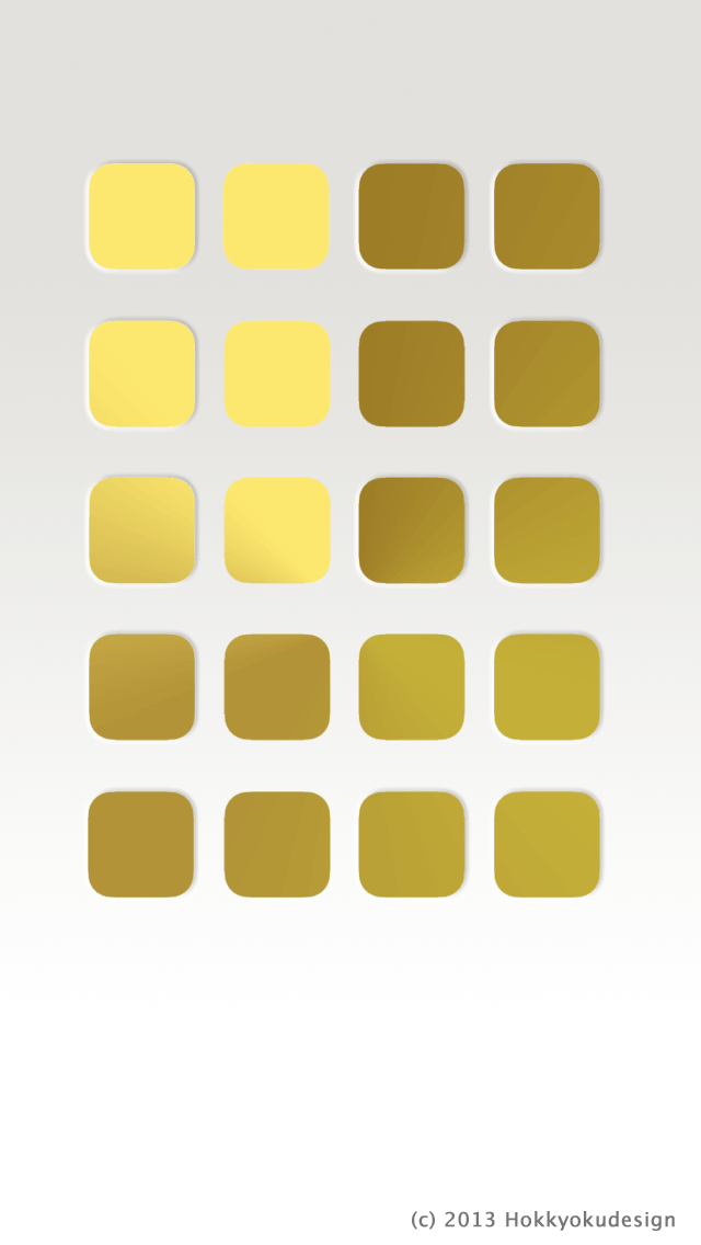 ドックが消える壁紙　スペシャル　ゴールド