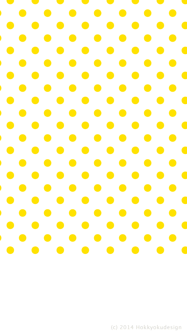 iPhone / Android用壁紙　ドット　イエロー