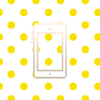 iOS対応ドット壁紙　イエロー　ロックスクリーン用待受け