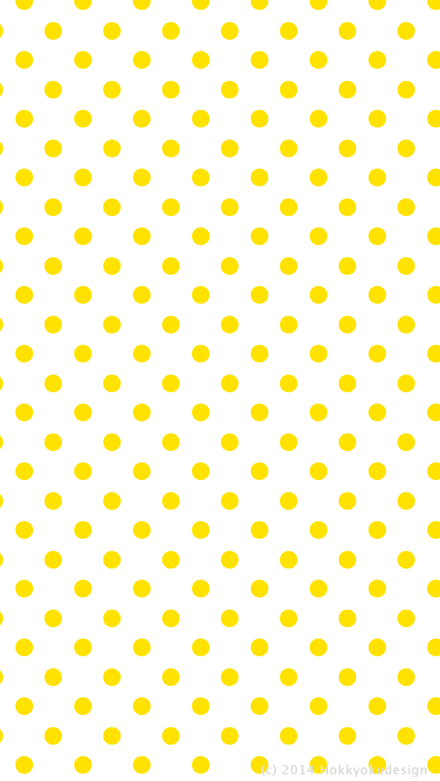 iPhone / Android用壁紙　ドット　イエロー