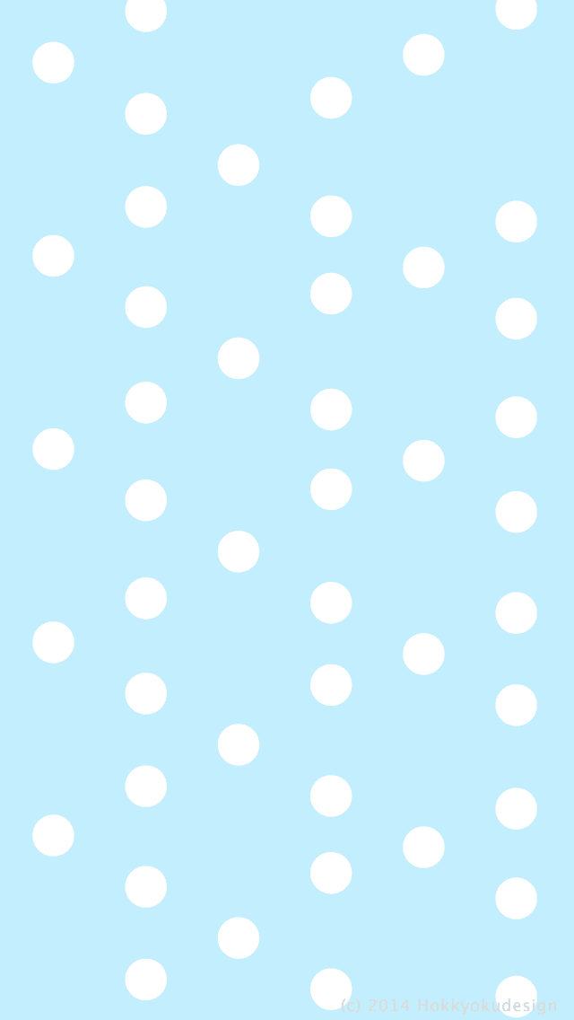 iPhone / Android用ロック画面壁紙　ドットブルー