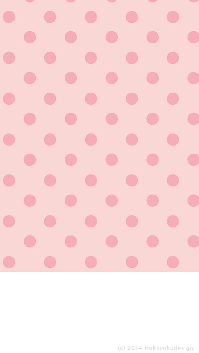 iPhone / Android用壁紙　ドット　ペールピンク