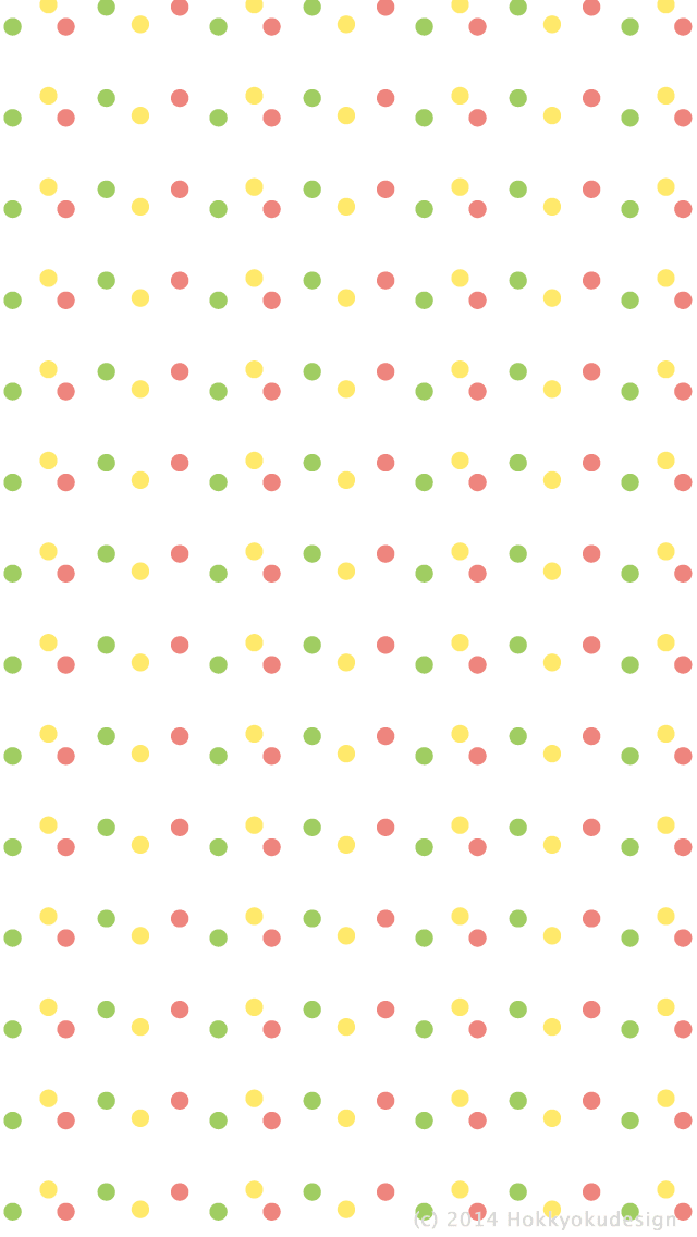 iPhone / Android用ロック画面壁紙　小さいドット