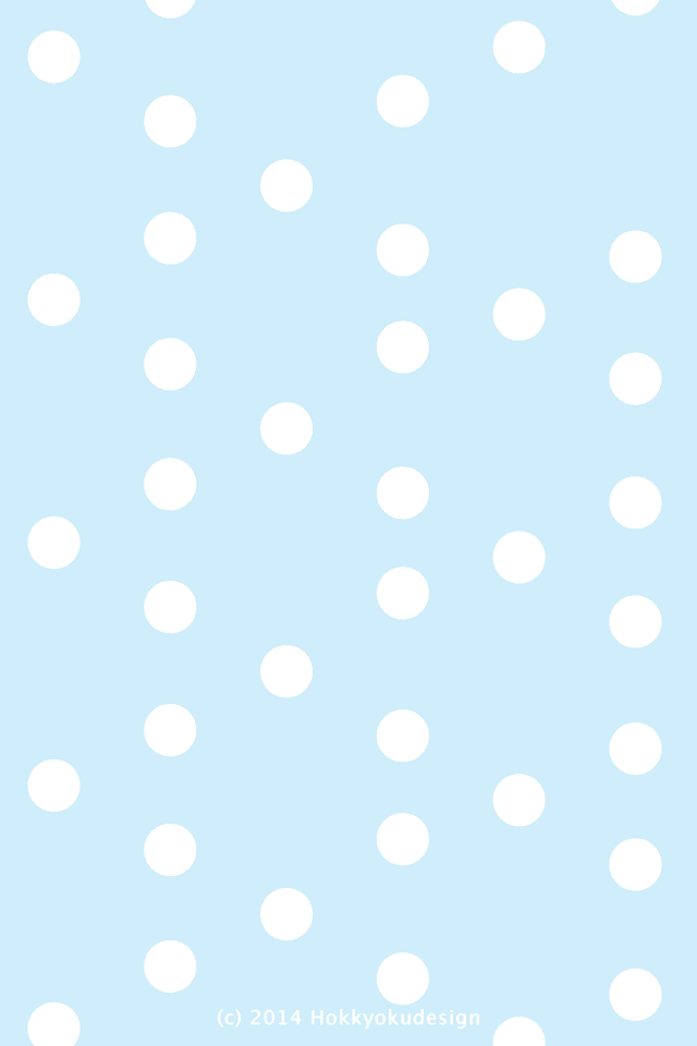 iPhone / Android用ロック画面壁紙　ドットブルー